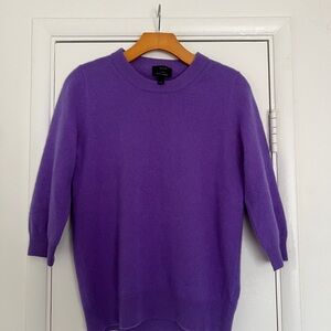 J. Crew Vibrant Purple Crew Neck Sweater